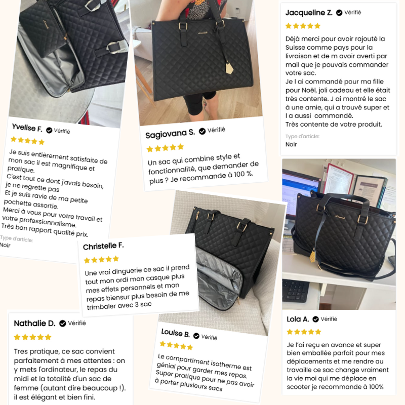 3-in-1 Quilted Handbag