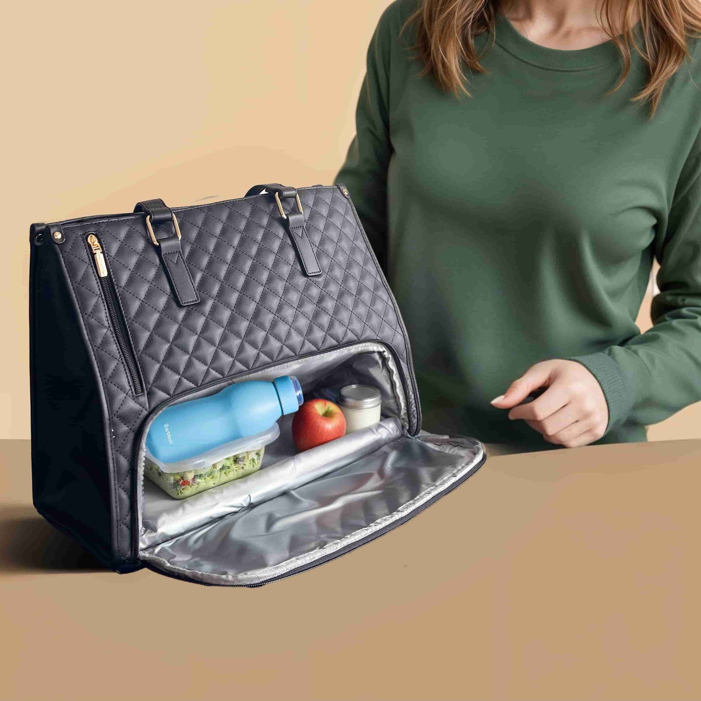 3-in-1 Quilted Handbag